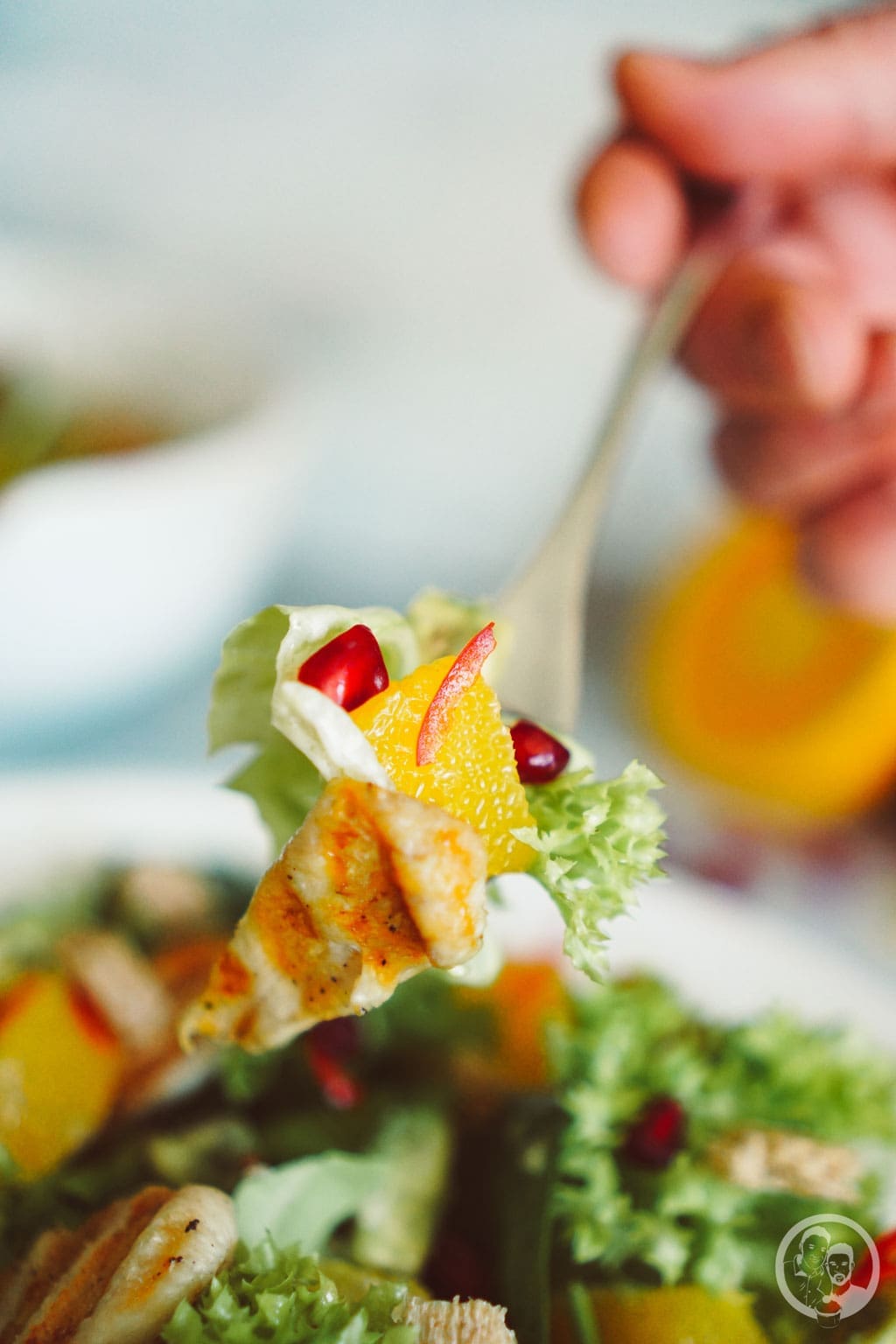 image 1 2 0 3 | Nachdem wir euch letzte Woche das&nbsp;Rezept für&nbsp;unsere leckeren Kokosecken vorgestellt haben, die wir auch jetzt gerne nochmal auf dem Teller liegen haben würden, stellen wir euch heute wieder ein herzhaftes Rezept vor. Allerdings stimmt das nicht ganz, denn wie der Name schon sagt, ist ein Salat mit Orangendressing nicht wirklich nur herzhaft.