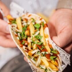 Taco-Poutine | Fusion-Food Fix auf dem Tisch 5 Rezept für Taco-Poutine. Ein Mix von 2 Gerichten. Mexikanische Tacos und die kanadische Poutine. Und müssen sagen, es ist der absolute Knaller!