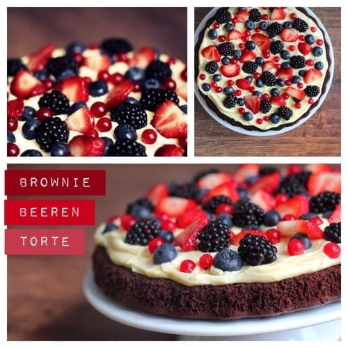 Brownie- Beeren Torte
