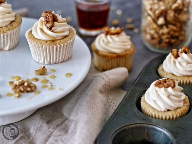 Maple-Walnut Cupcakes_Backen_Rezept