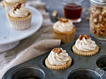 Maple-Walnut Cupcakes_Backen_Rezept