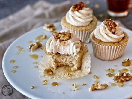 Maple-Walnut Cupcakes_Backen_Rezept