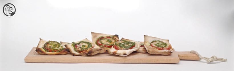 Pizza Snacksmit Pesto