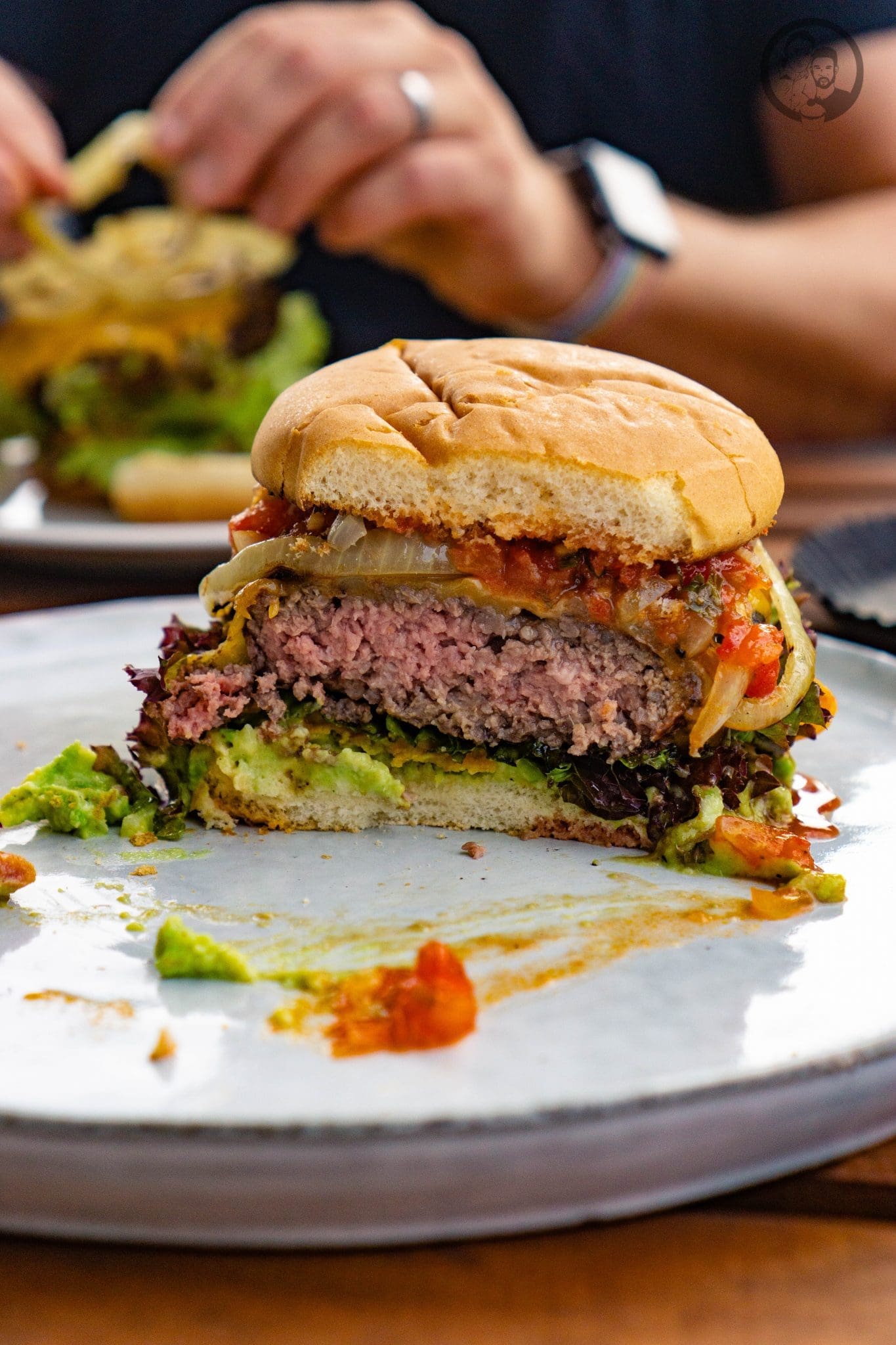 Nacho Burger 7 Burger im Anschnitt