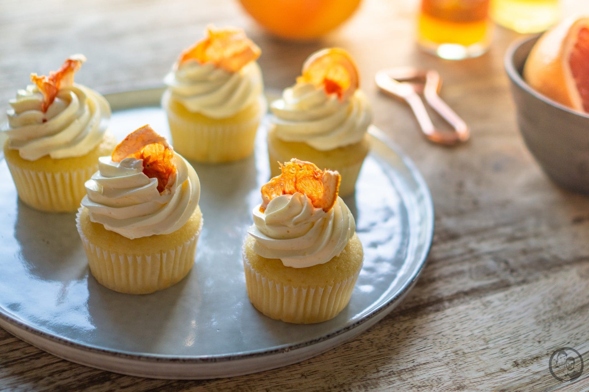 Grapefruit Cupcakes 8 Grapefruit Cupcakes