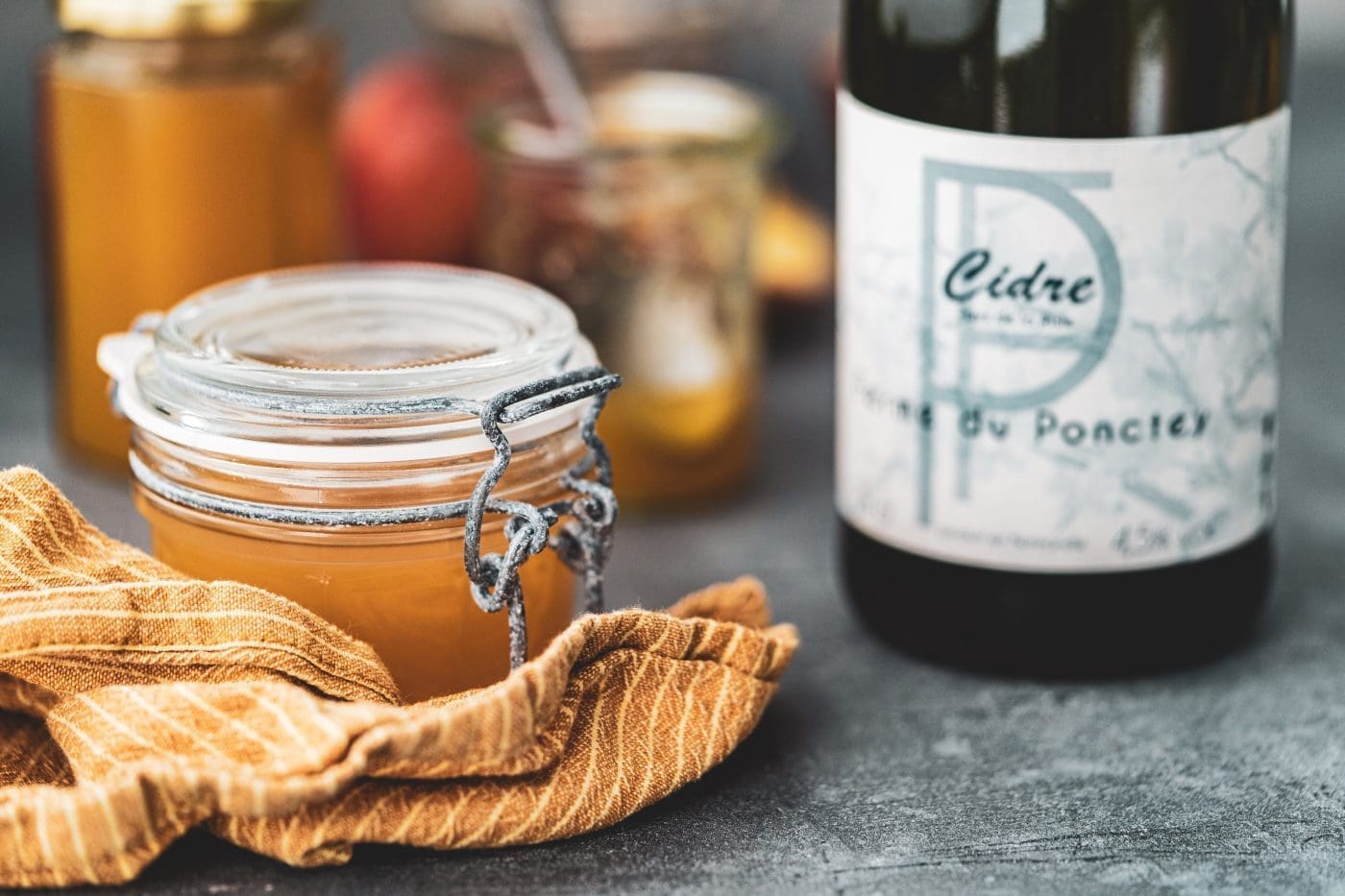 Apfelgelee mit Cidre