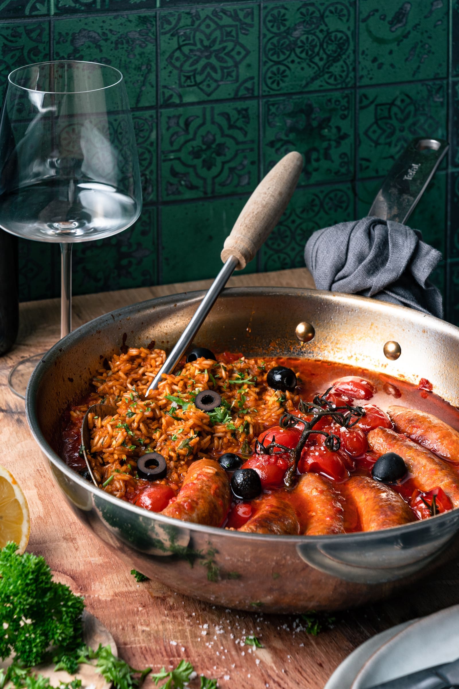 Fertige Chorizo-Pfanne mit Tomatenreis