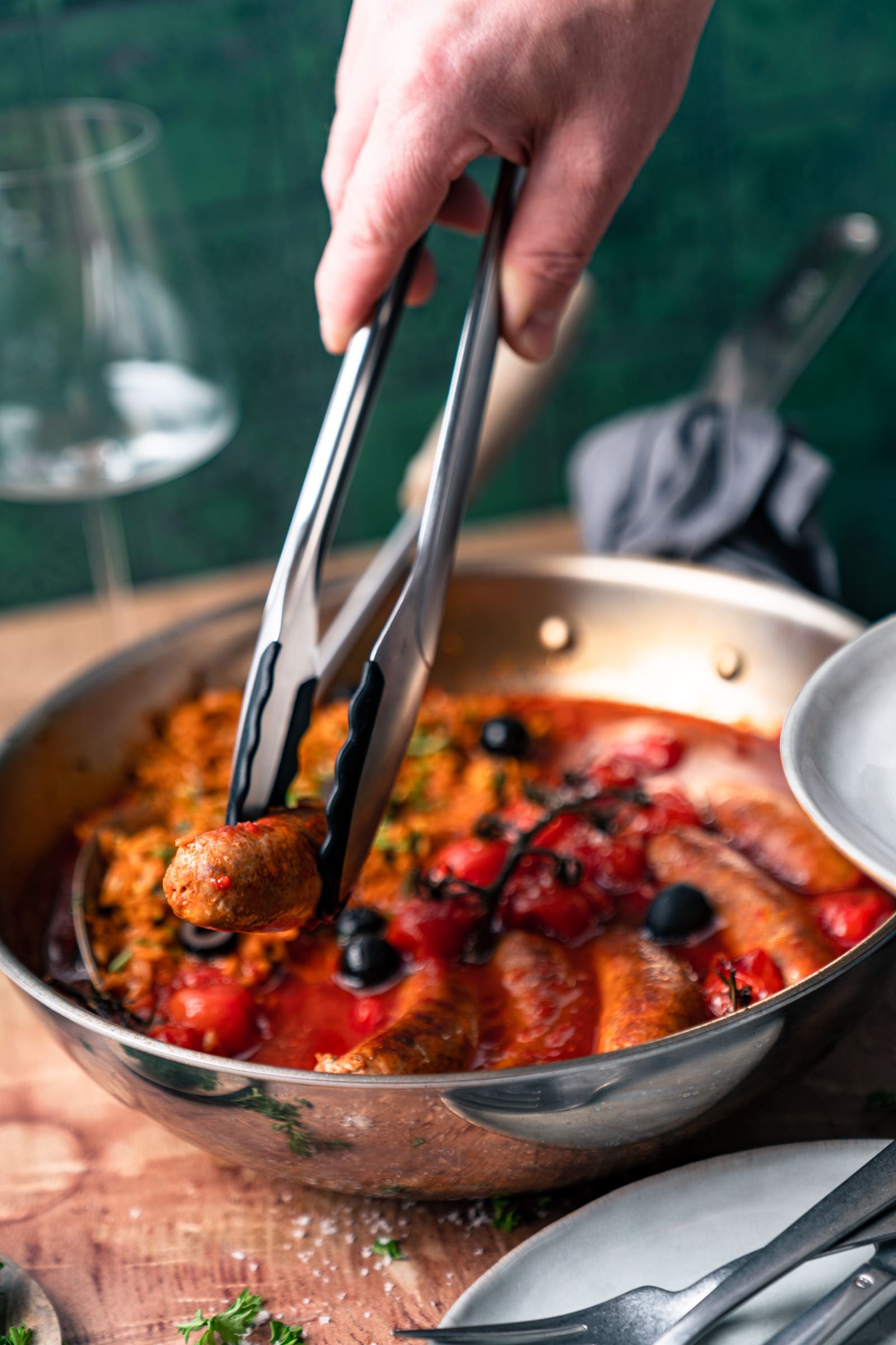 Chorizo-Pfanne aus dem Ofen