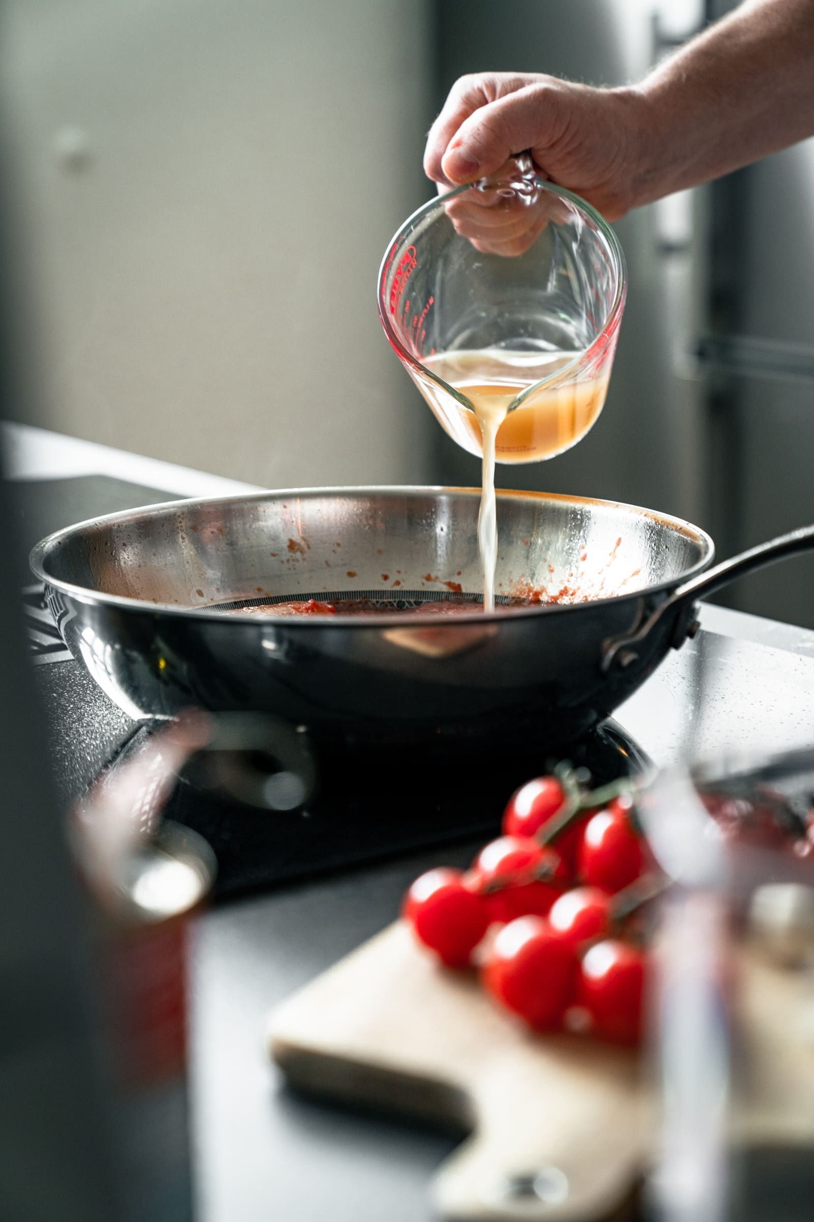 Vorbereitung der Chorizo-Pfanne