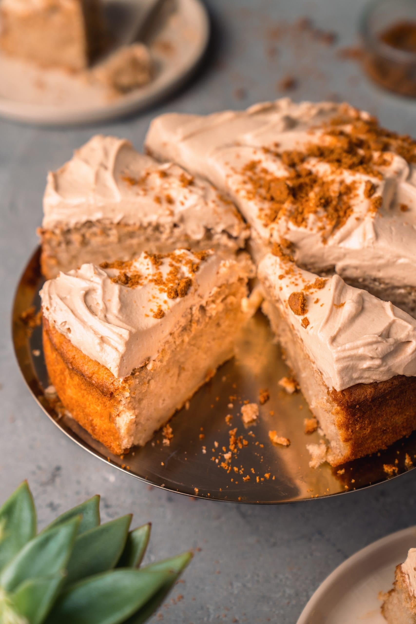 Saftiger Apfelkuchen mit Biscoff-Creme | cremig karamellig unwiderstehlich