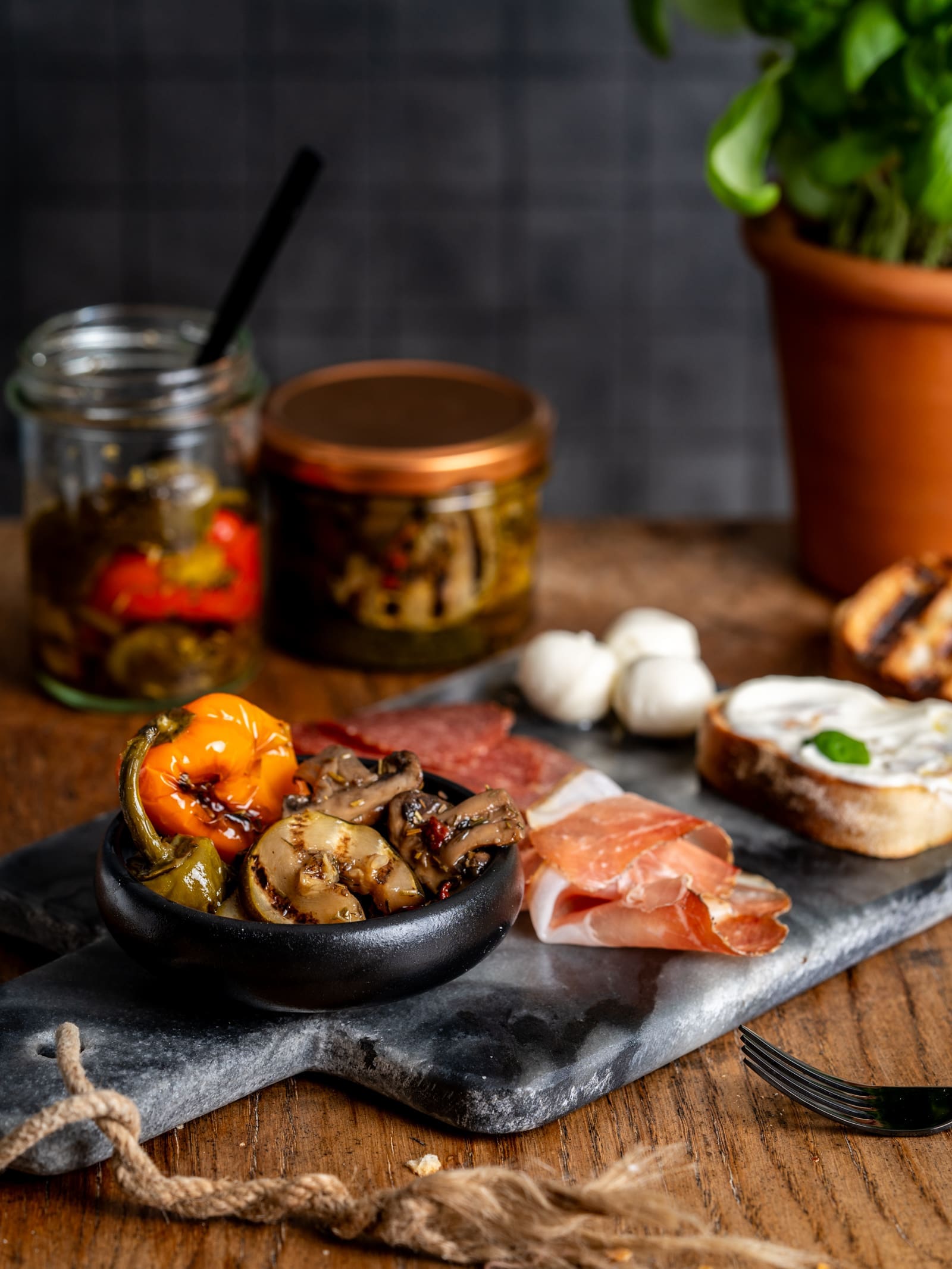 Mediterrane Antipasti | Eingelegtes Gemüse