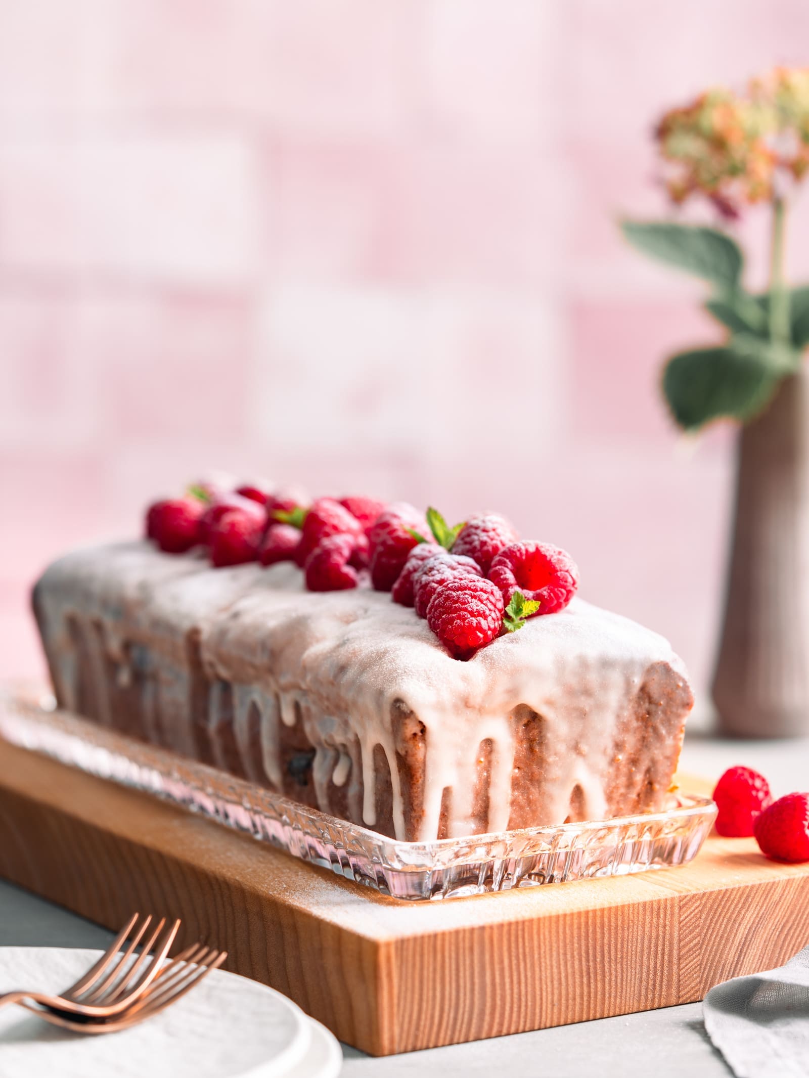 Joghurt-Himbeerkuchen aus der Kastenform