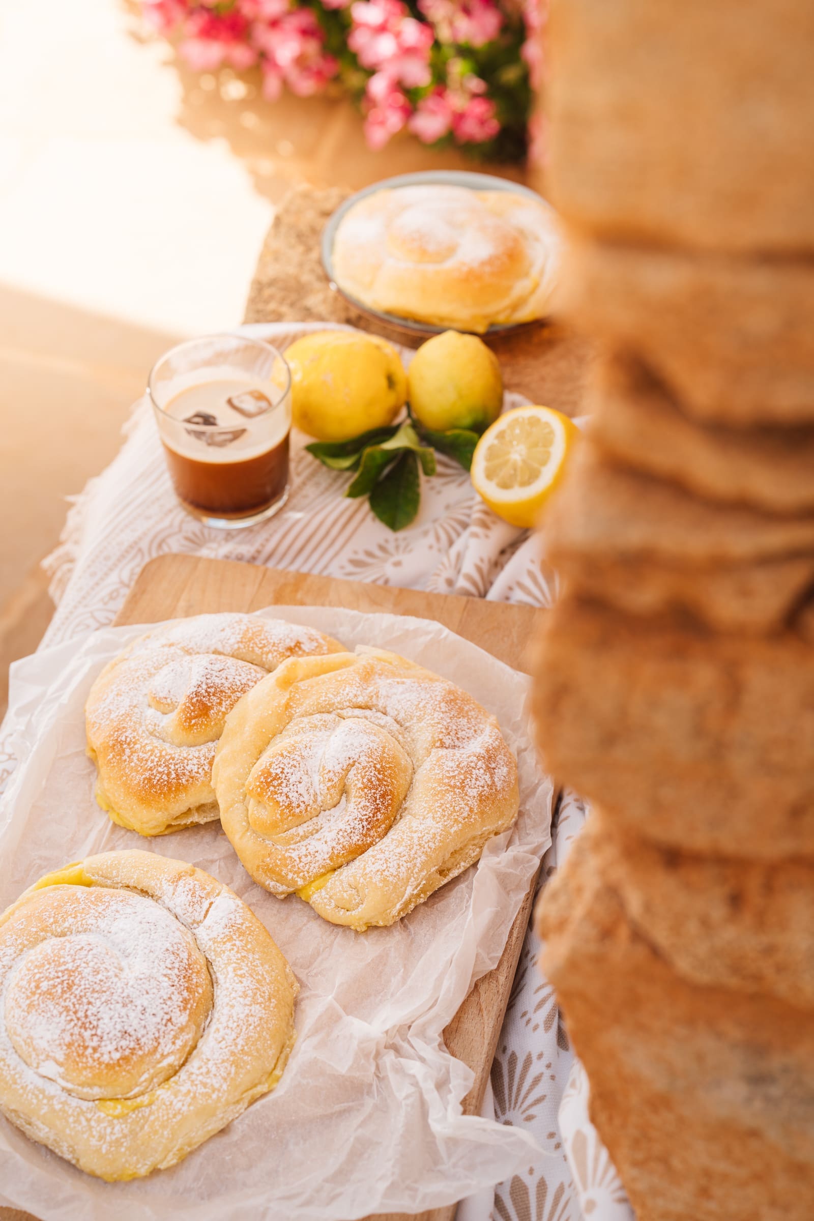 Ensaimadas mit Zitronenfüllung {ohne Schmalz}